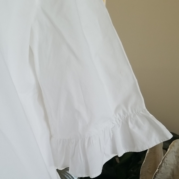 Kate Spade White Top with Gold Accents - Picture 3 of 6